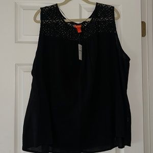 Joe Fresh Sleeveless Top With crochet top